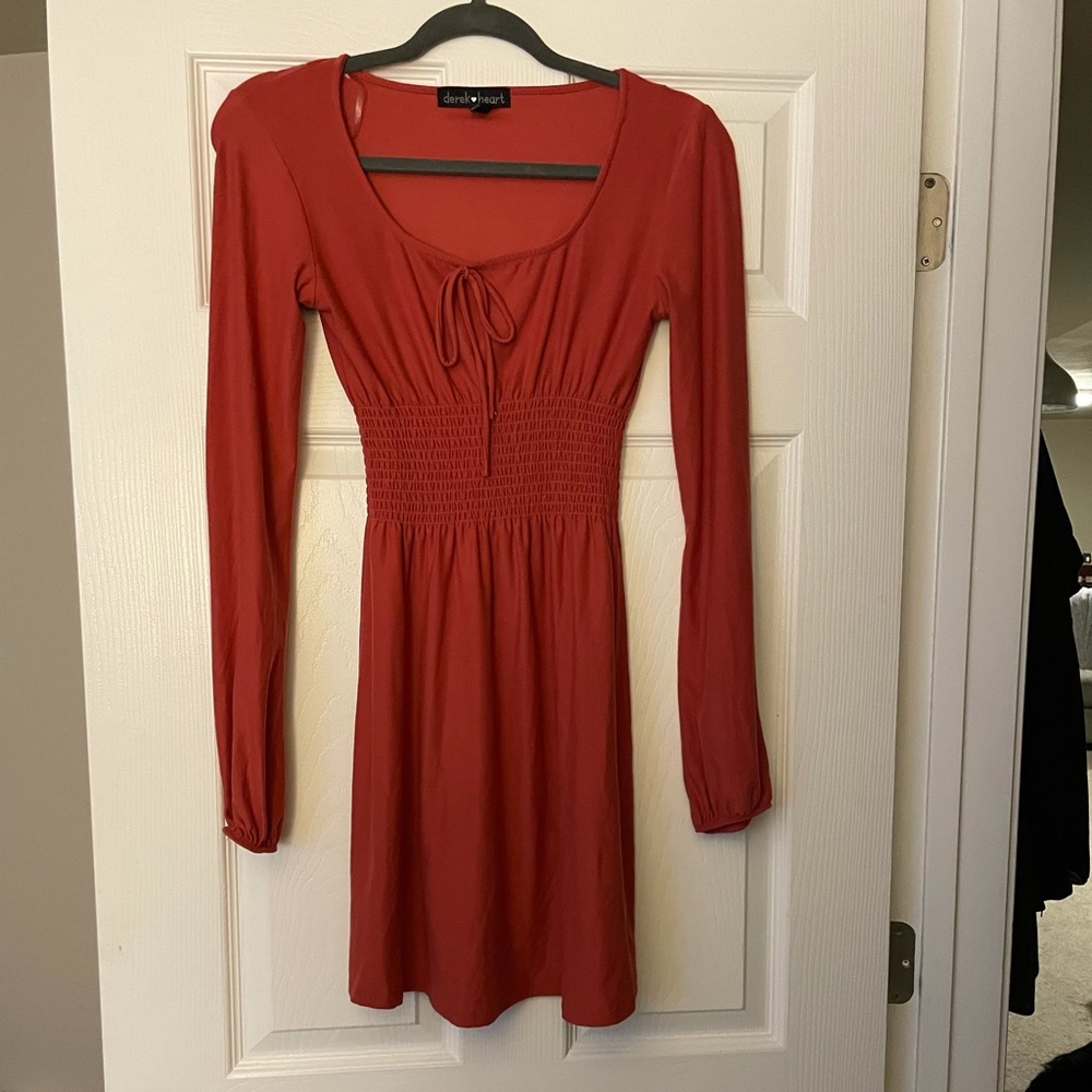Pink log sleeve dress
